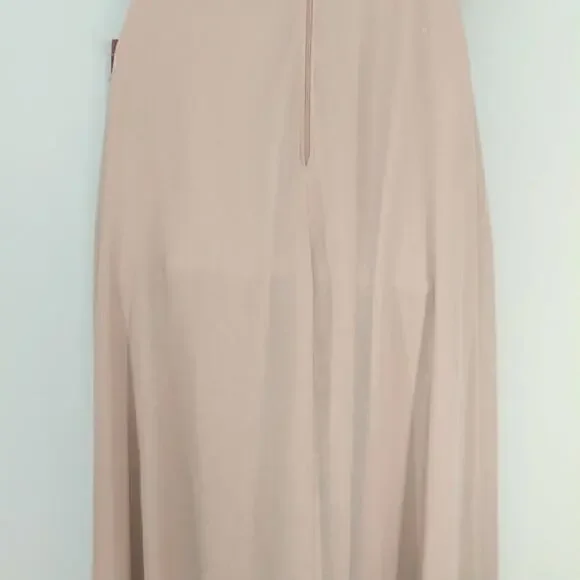 Birdy Grey Spence Taupe Chiffon Convertible Dress Bridesmaid Prom SMALL‎ NWT - Picture 9 of 14